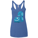 T-Shirts Vintage Royal / X-Small Cheshire Portrait Women's Triblend Racerback Tank