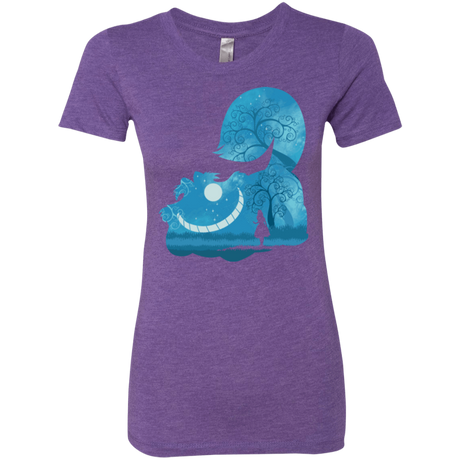 T-Shirts Purple Rush / S Cheshire Portrait Women's Triblend T-Shirt