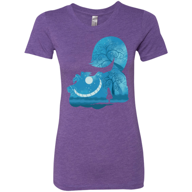 T-Shirts Purple Rush / S Cheshire Portrait Women's Triblend T-Shirt