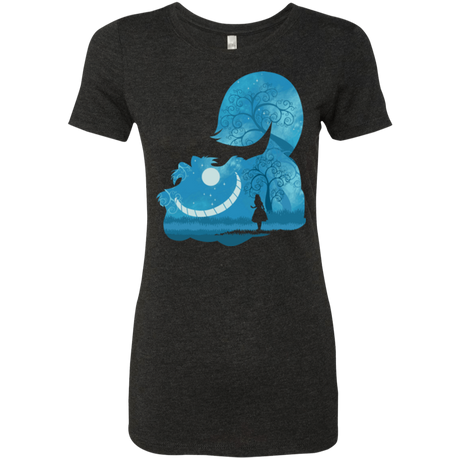 T-Shirts Vintage Black / S Cheshire Portrait Women's Triblend T-Shirt