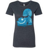 T-Shirts Vintage Navy / S Cheshire Portrait Women's Triblend T-Shirt