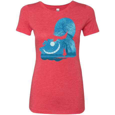 T-Shirts Vintage Red / S Cheshire Portrait Women's Triblend T-Shirt