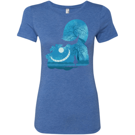 T-Shirts Vintage Royal / S Cheshire Portrait Women's Triblend T-Shirt