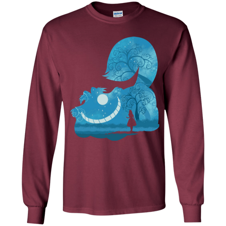 T-Shirts Maroon / YS Cheshire Portrait Youth Long Sleeve T-Shirt