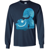 T-Shirts Navy / YS Cheshire Portrait Youth Long Sleeve T-Shirt