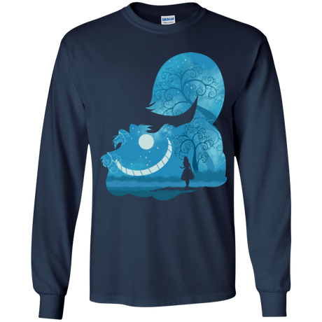 T-Shirts Navy / YS Cheshire Portrait Youth Long Sleeve T-Shirt