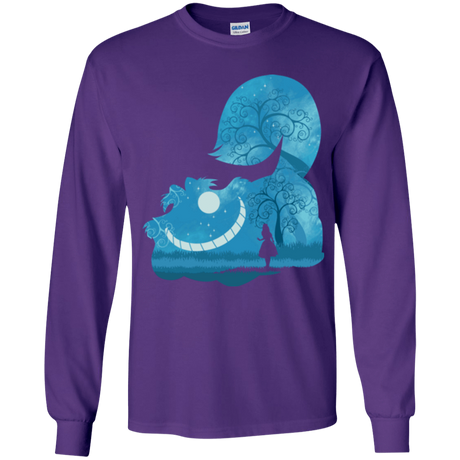 T-Shirts Purple / YS Cheshire Portrait Youth Long Sleeve T-Shirt