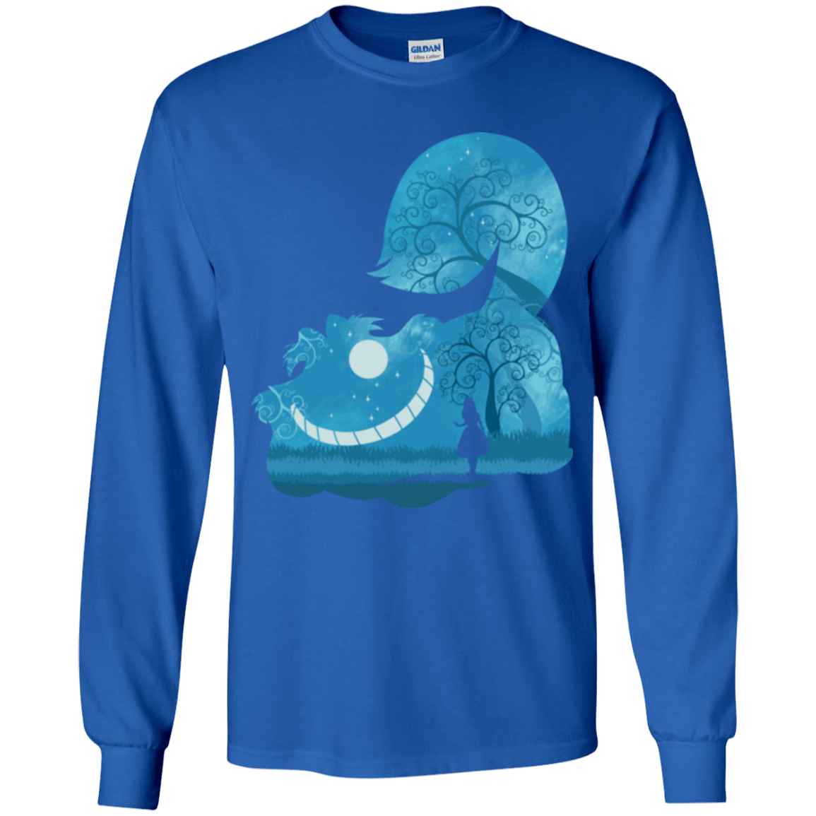T-Shirts Royal / YS Cheshire Portrait Youth Long Sleeve T-Shirt