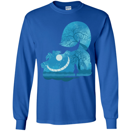 T-Shirts Royal / YS Cheshire Portrait Youth Long Sleeve T-Shirt