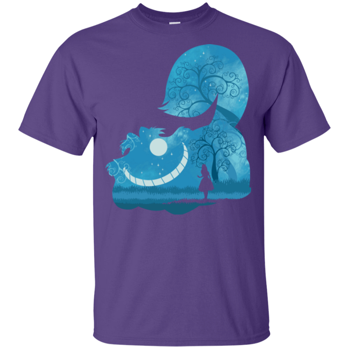 T-Shirts Purple / YXS Cheshire Portrait Youth T-Shirt