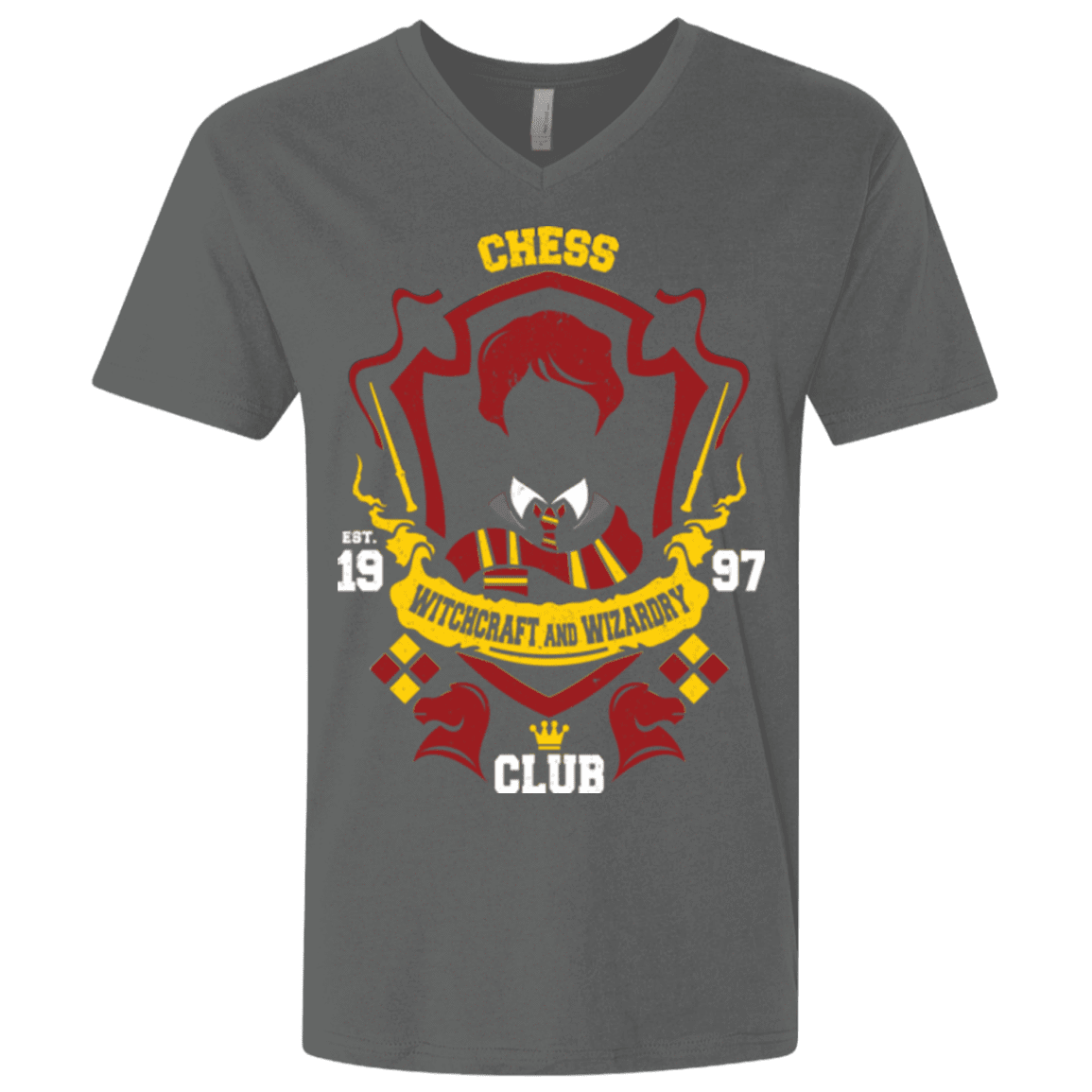 T-Shirts Heavy Metal / X-Small Chess Club Men's Premium V-Neck