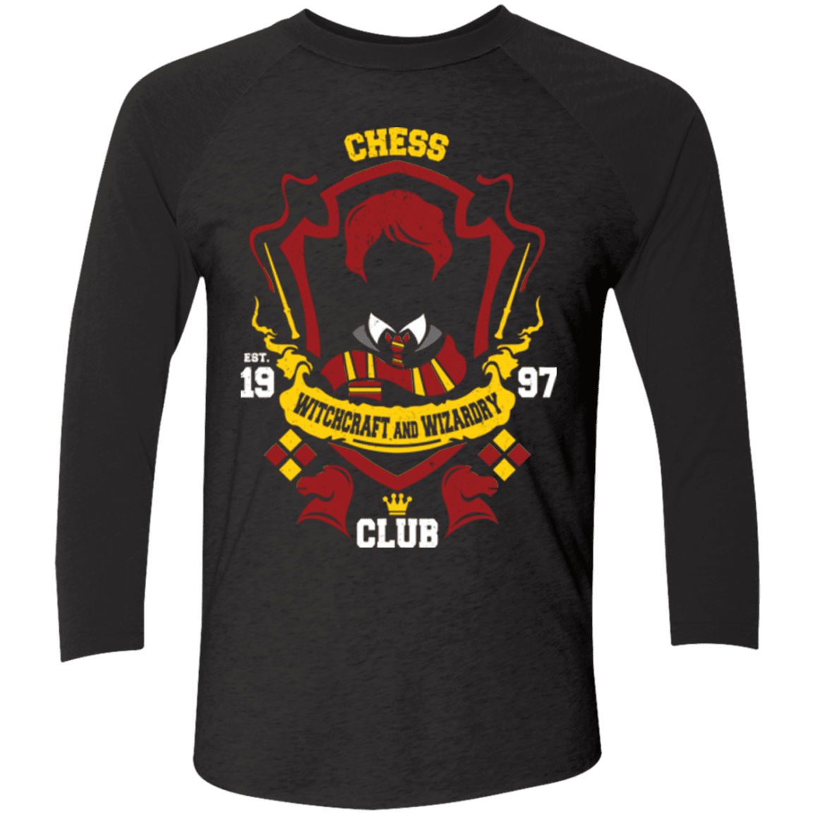 T-Shirts Vintage Black/Vintage Black / X-Small Chess Club Men's Triblend 3/4 Sleeve