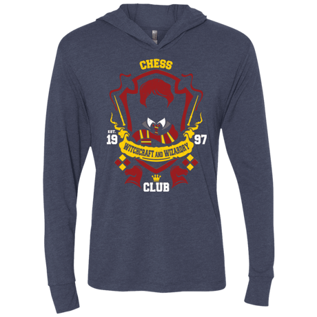 T-Shirts Vintage Navy / X-Small Chess Club Triblend Long Sleeve Hoodie Tee