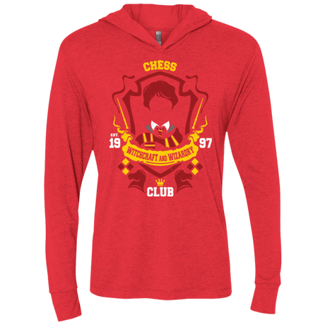T-Shirts Vintage Red / X-Small Chess Club Triblend Long Sleeve Hoodie Tee