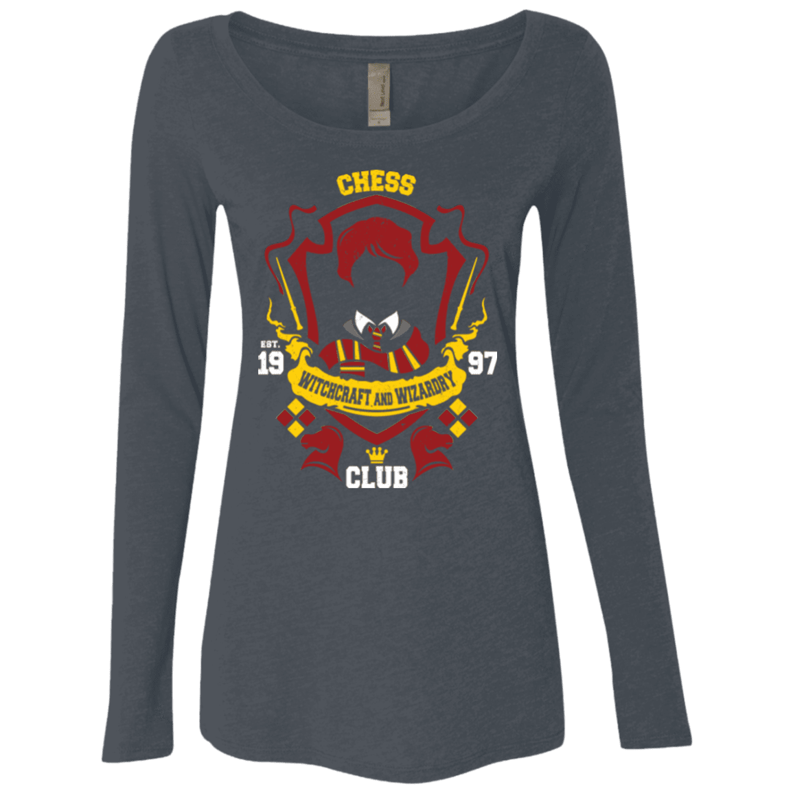 T-Shirts Vintage Navy / Small Chess Club Women's Triblend Long Sleeve Shirt