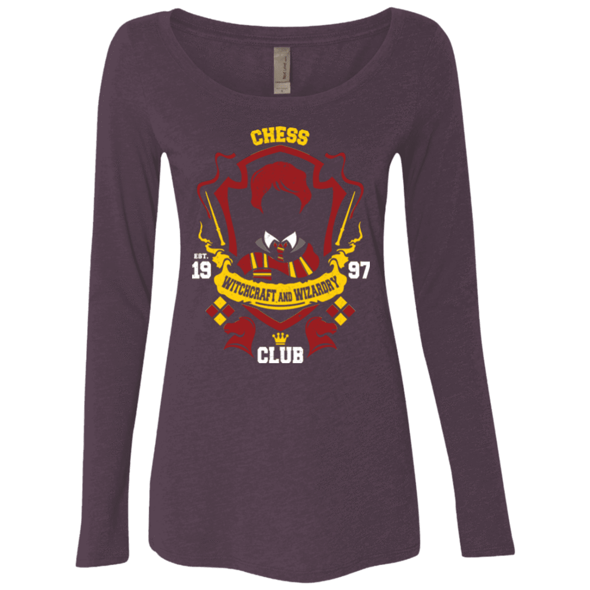 T-Shirts Vintage Purple / Small Chess Club Women's Triblend Long Sleeve Shirt