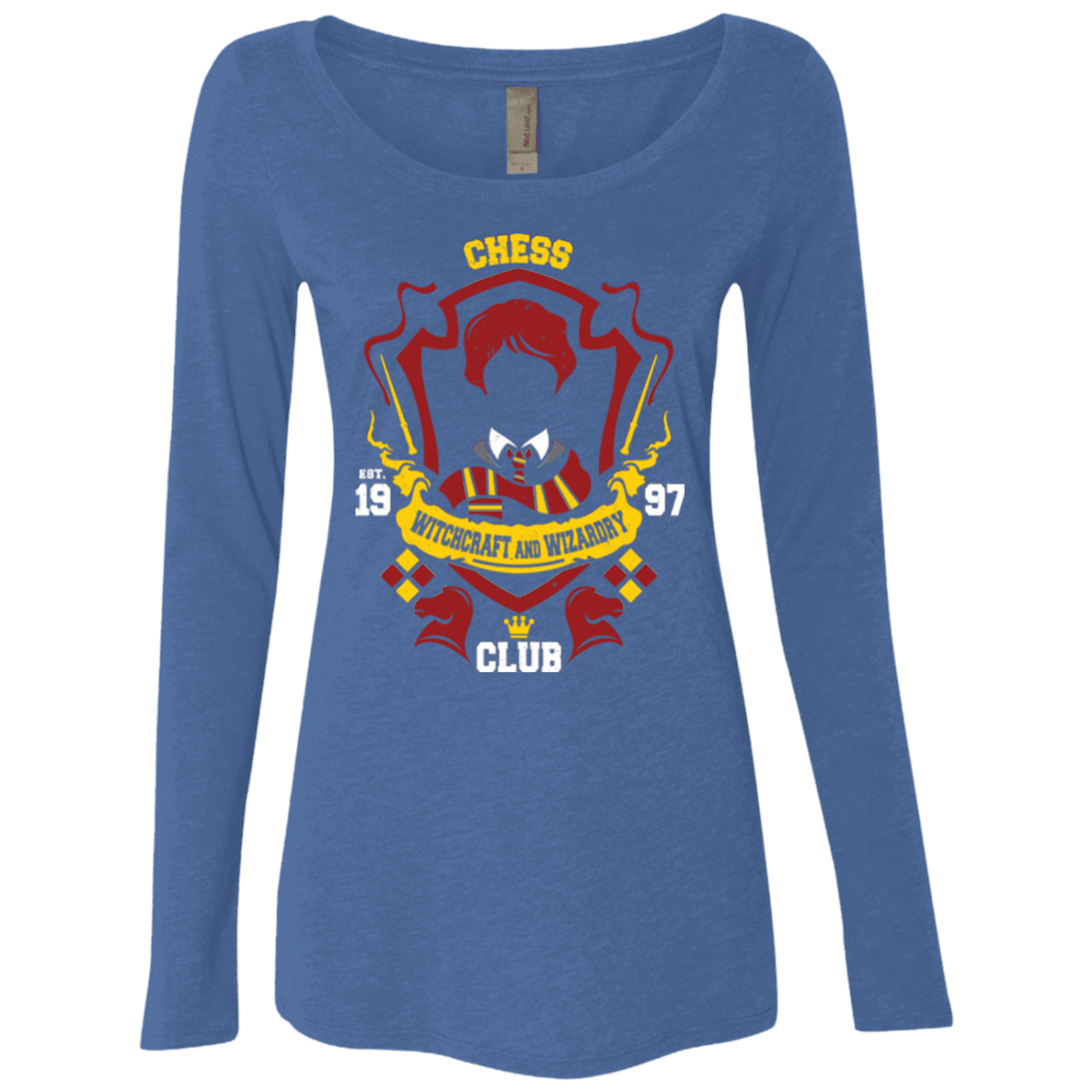 T-Shirts Vintage Royal / Small Chess Club Women's Triblend Long Sleeve Shirt