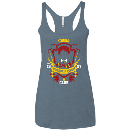 T-Shirts Indigo / X-Small Chess Club Women's Triblend Racerback Tank