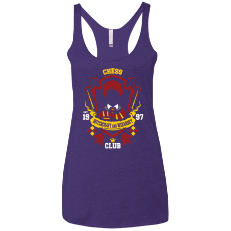 T-Shirts Purple / X-Small Chess Club Women's Triblend Racerback Tank