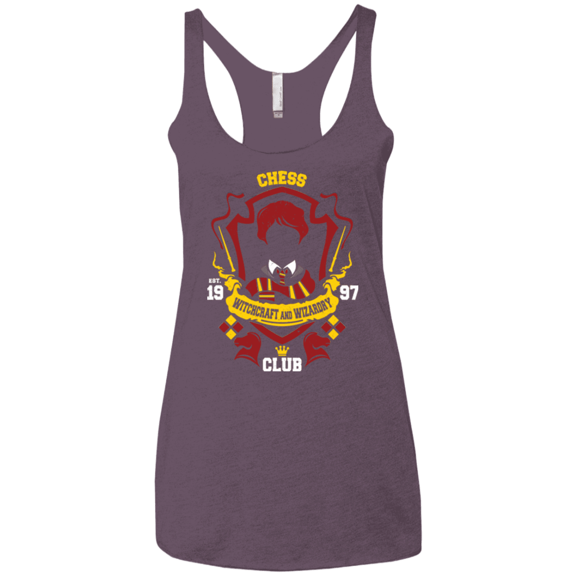 T-Shirts Vintage Purple / X-Small Chess Club Women's Triblend Racerback Tank