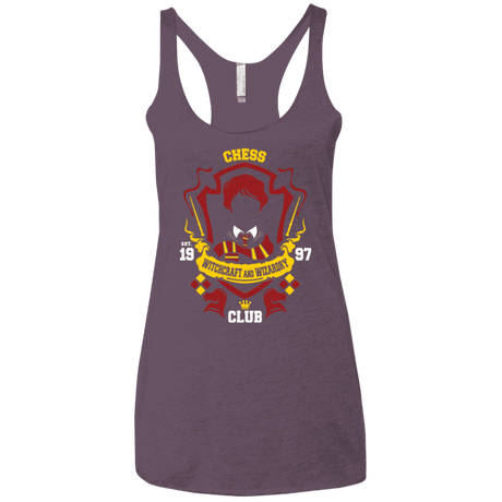 T-Shirts Vintage Purple / X-Small Chess Club Women's Triblend Racerback Tank