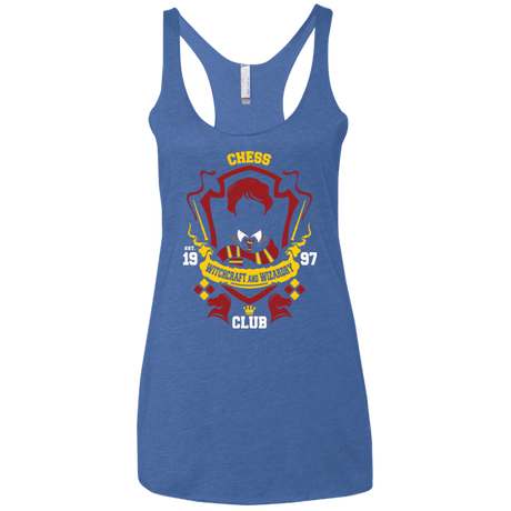 T-Shirts Vintage Royal / X-Small Chess Club Women's Triblend Racerback Tank