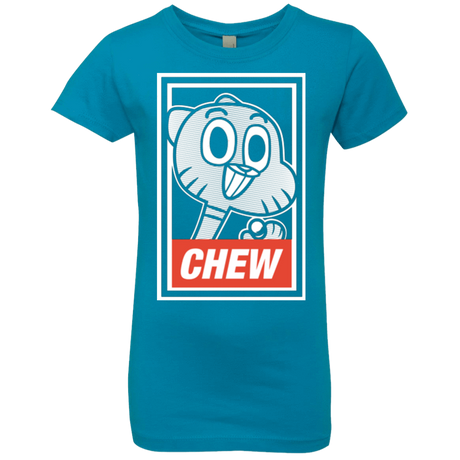 T-Shirts Turquoise / YXS CHEW Girls Premium T-Shirt