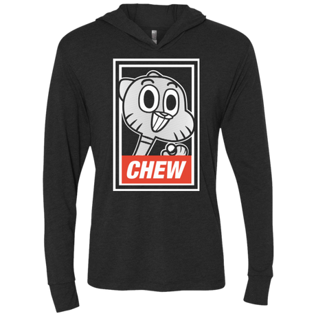 T-Shirts Vintage Black / X-Small CHEW Triblend Long Sleeve Hoodie Tee