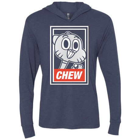 T-Shirts Vintage Navy / X-Small CHEW Triblend Long Sleeve Hoodie Tee