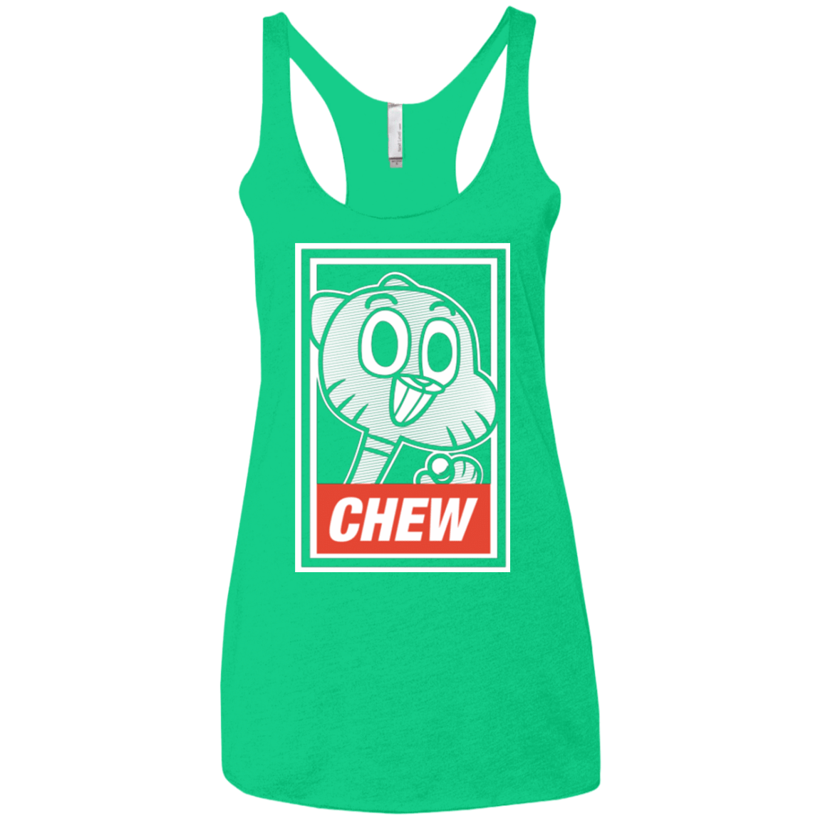 T-Shirts Envy / X-Small CHEW Women's Triblend Racerback Tank
