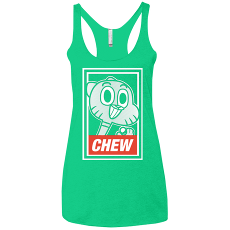 T-Shirts Envy / X-Small CHEW Women's Triblend Racerback Tank