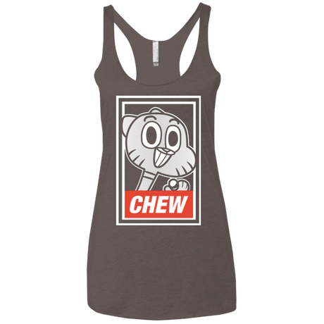 T-Shirts Macchiato / X-Small CHEW Women's Triblend Racerback Tank