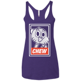 T-Shirts Purple / X-Small CHEW Women's Triblend Racerback Tank
