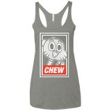 T-Shirts Venetian Grey / X-Small CHEW Women's Triblend Racerback Tank