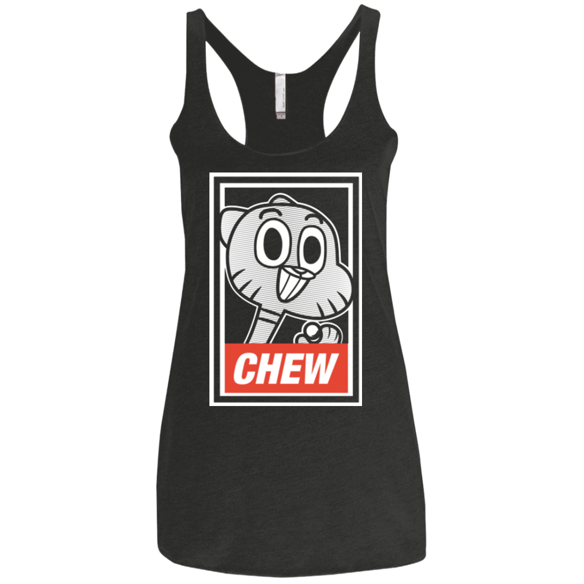 T-Shirts Vintage Black / X-Small CHEW Women's Triblend Racerback Tank