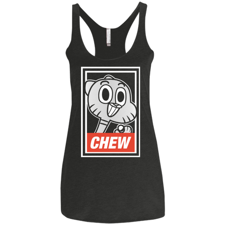 T-Shirts Vintage Black / X-Small CHEW Women's Triblend Racerback Tank