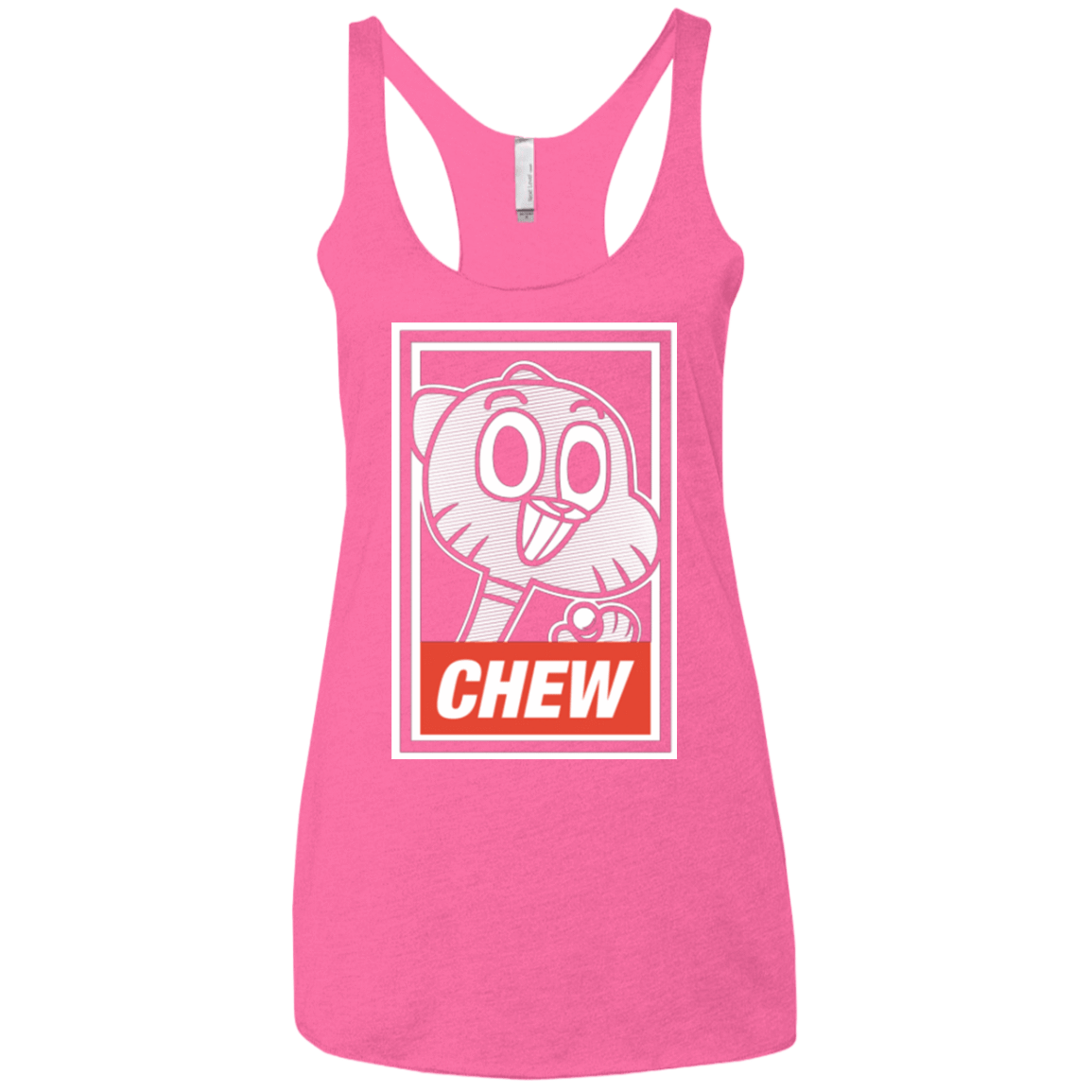 T-Shirts Vintage Pink / X-Small CHEW Women's Triblend Racerback Tank