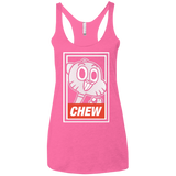 T-Shirts Vintage Pink / X-Small CHEW Women's Triblend Racerback Tank