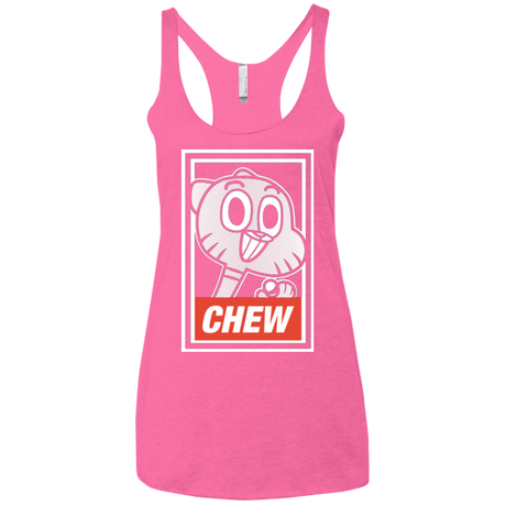 T-Shirts Vintage Pink / X-Small CHEW Women's Triblend Racerback Tank