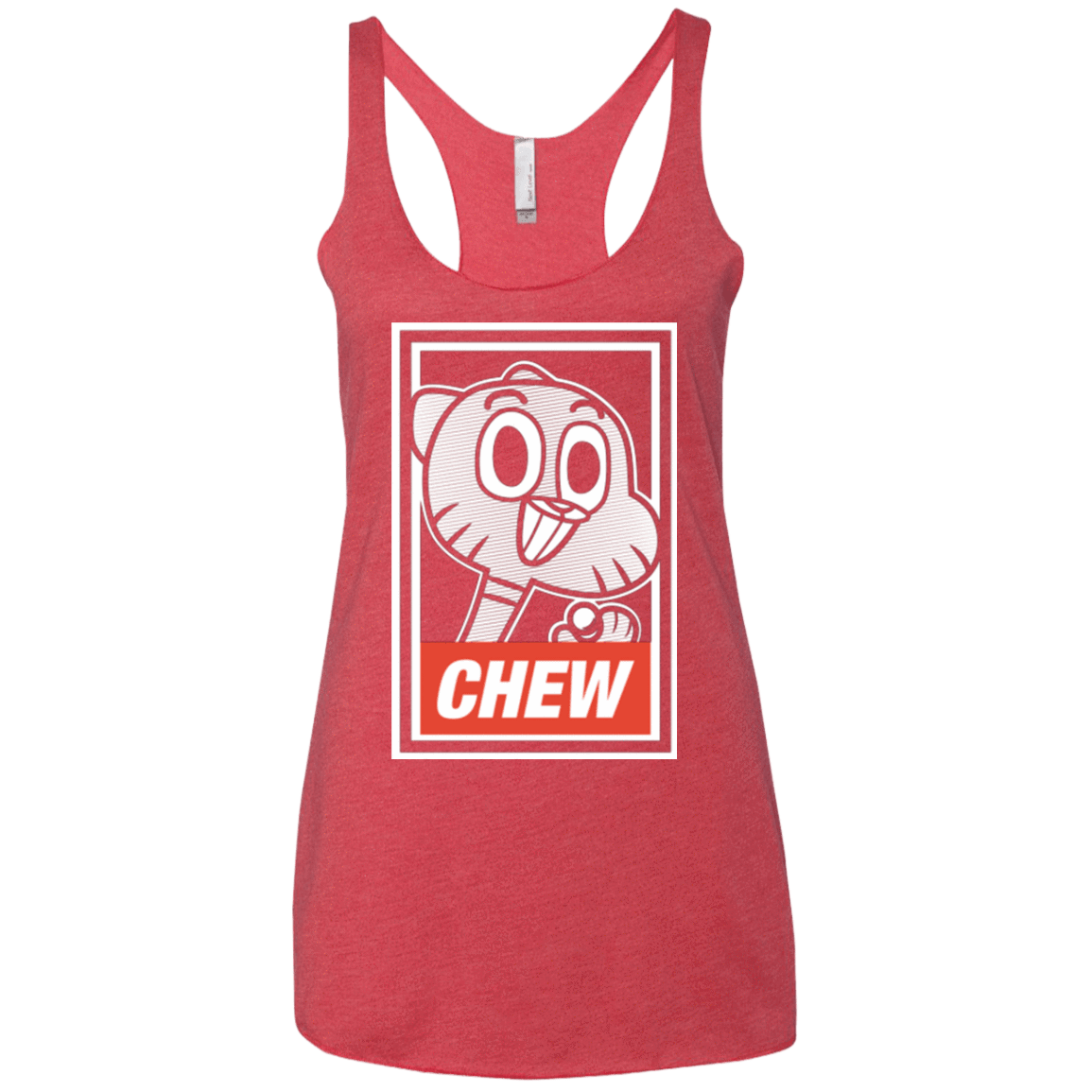T-Shirts Vintage Red / X-Small CHEW Women's Triblend Racerback Tank