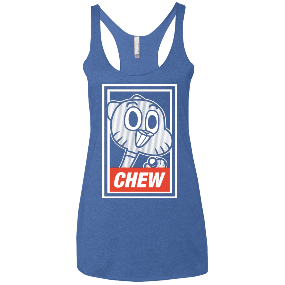 T-Shirts Vintage Royal / X-Small CHEW Women's Triblend Racerback Tank