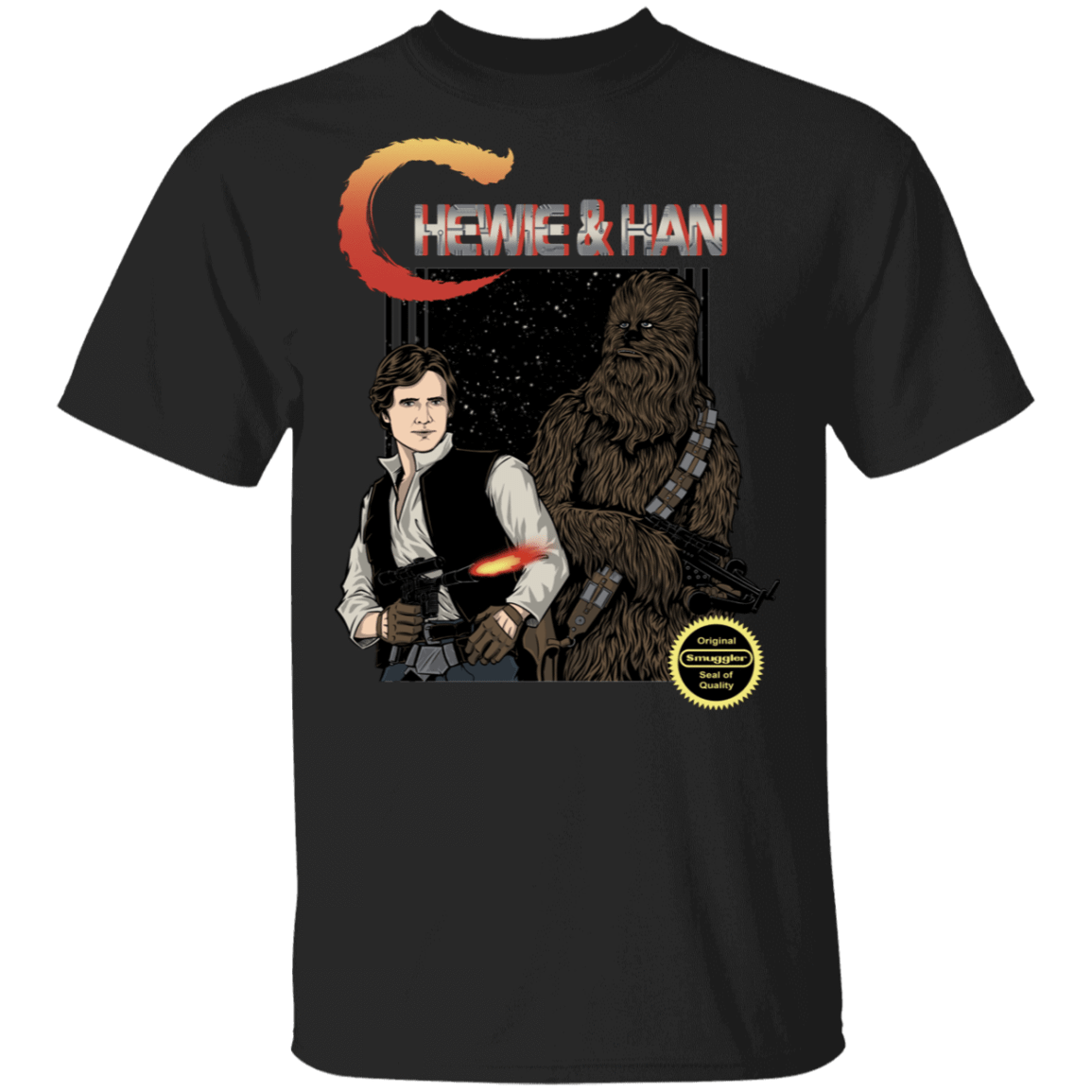 T-Shirts Black / S Chewie & Han T-Shirt