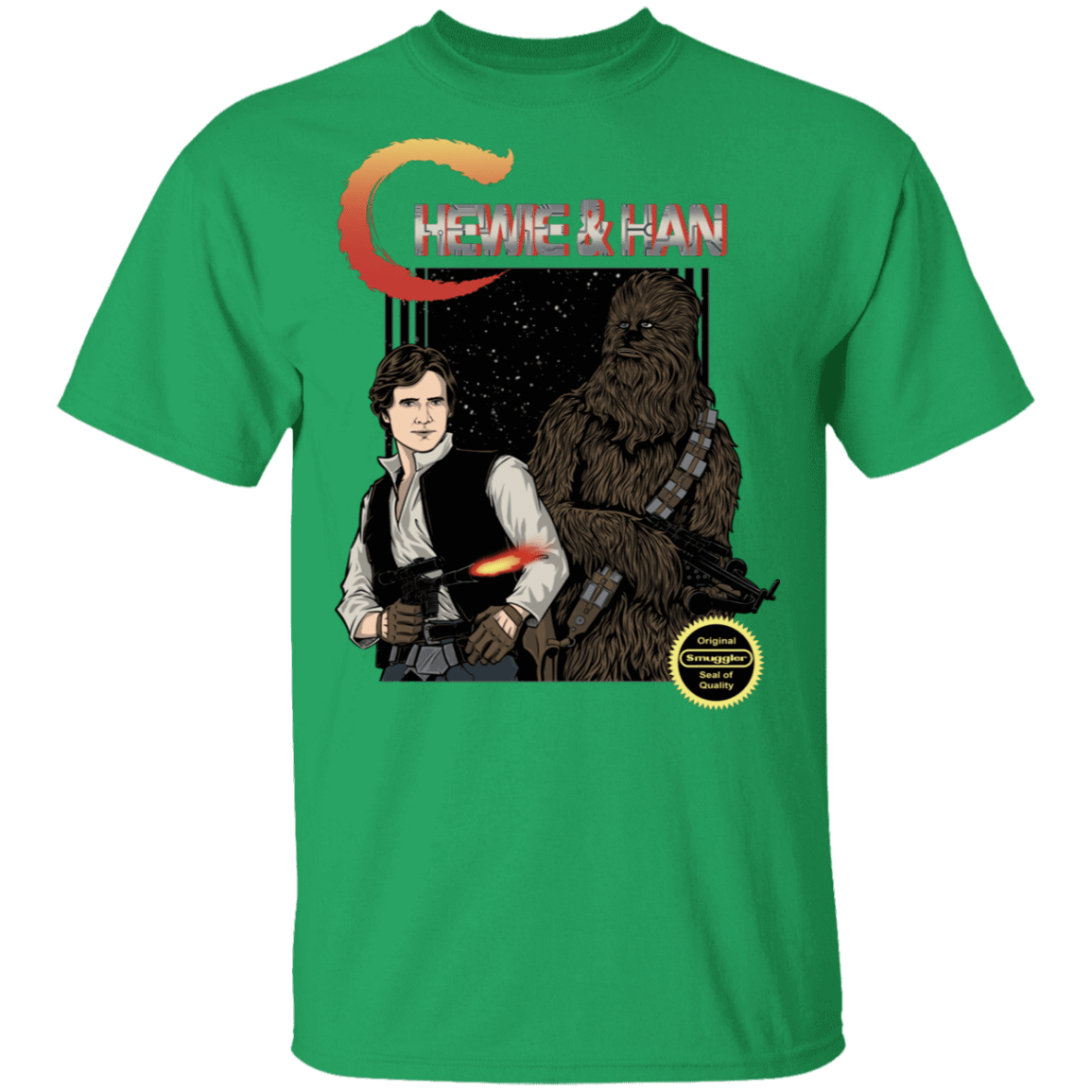 T-Shirts Irish Green / S Chewie & Han T-Shirt