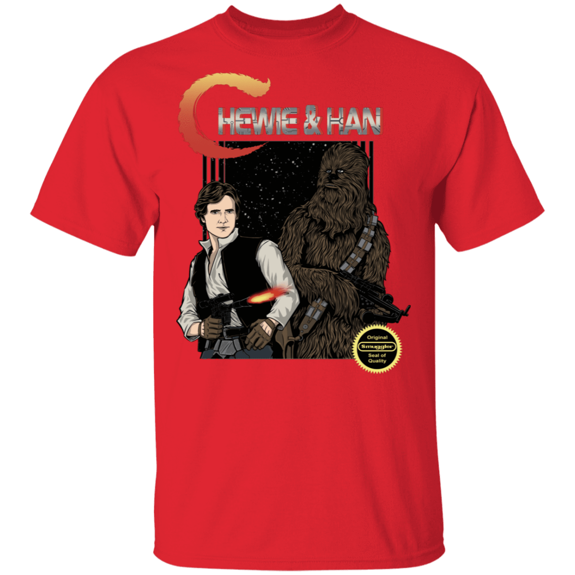 T-Shirts Red / S Chewie & Han T-Shirt