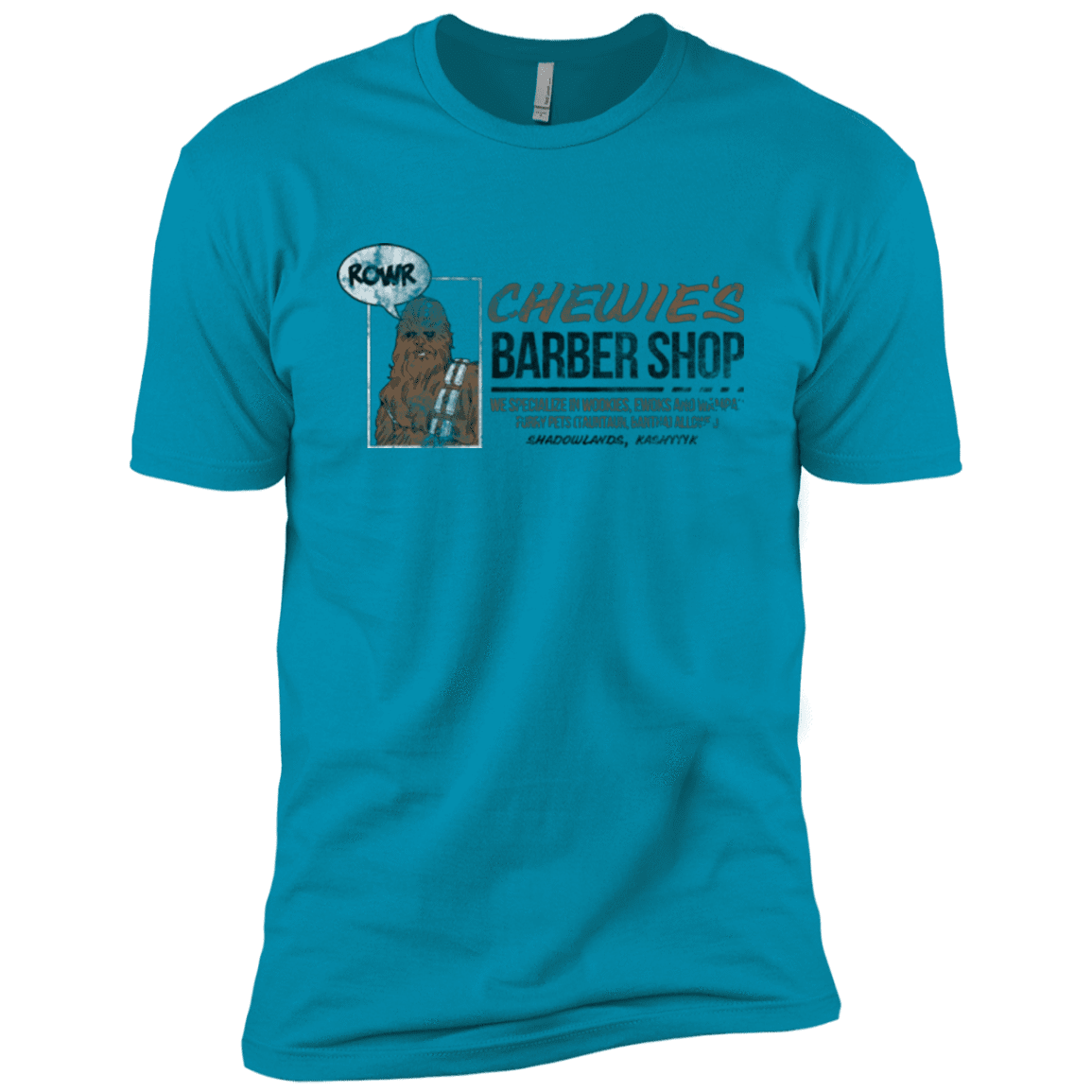 T-Shirts Turquoise / YXS Chewie's Barber Shop Boys Premium T-Shirt
