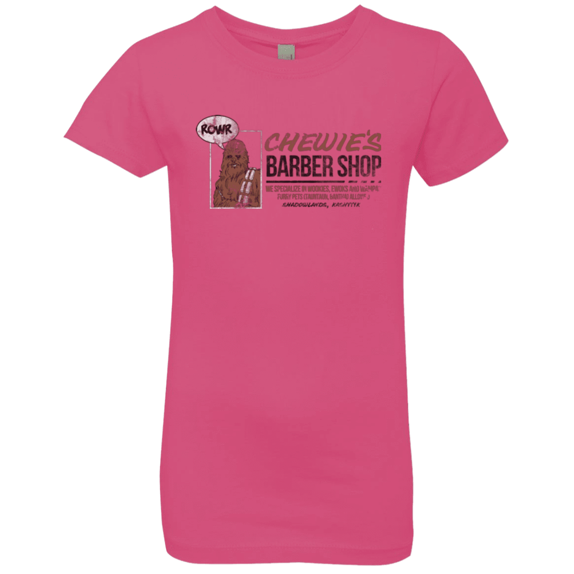 T-Shirts Hot Pink / YXS Chewie's Barber Shop Girls Premium T-Shirt