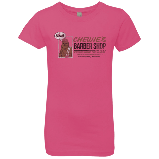 T-Shirts Hot Pink / YXS Chewie's Barber Shop Girls Premium T-Shirt