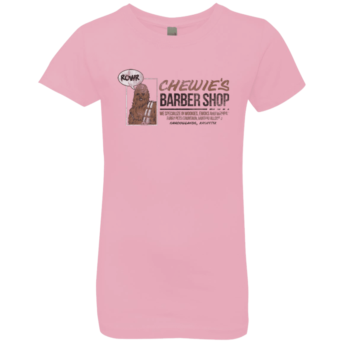 T-Shirts Light Pink / YXS Chewie's Barber Shop Girls Premium T-Shirt