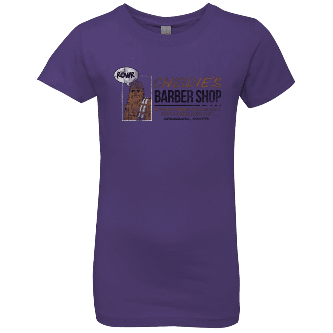 T-Shirts Purple Rush / YXS Chewie's Barber Shop Girls Premium T-Shirt