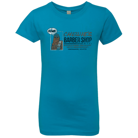 T-Shirts Turquoise / YXS Chewie's Barber Shop Girls Premium T-Shirt